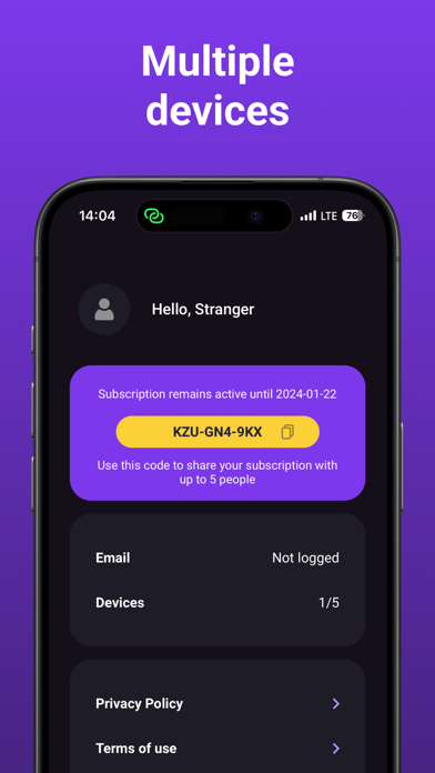 Volt VPN - Tunnel Fast Secure screenshot 1