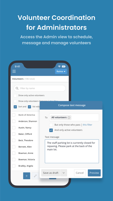 Volunteer Scheduler Pro screenshot 1