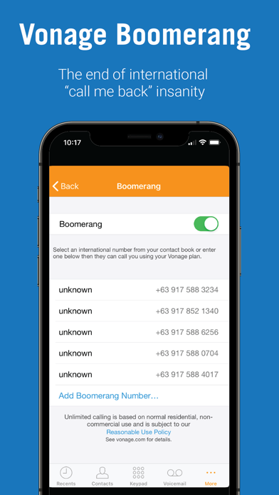 Vonage Home Extensions screenshot 2