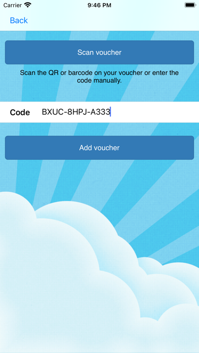 voucher2mobile screenshot 1