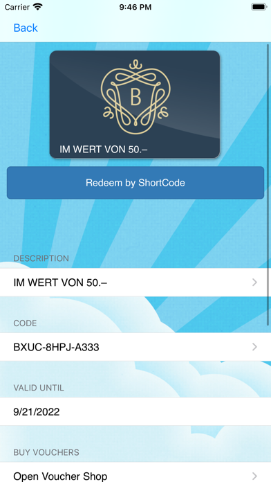 voucher2mobile screenshot 2