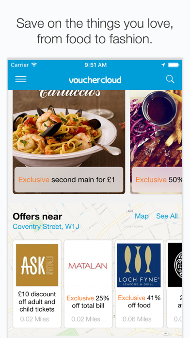 vouchercloud: vouchers offers screenshot 4