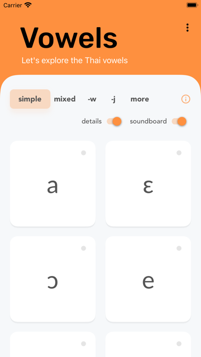 Vowel Explorer - Thai screenshot 1