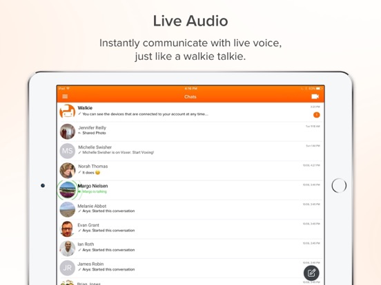 Voxer Walkie Talkie Messenger screenshot 2
