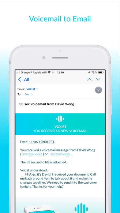 Voxist: Visual Voicemail screenshot 2
