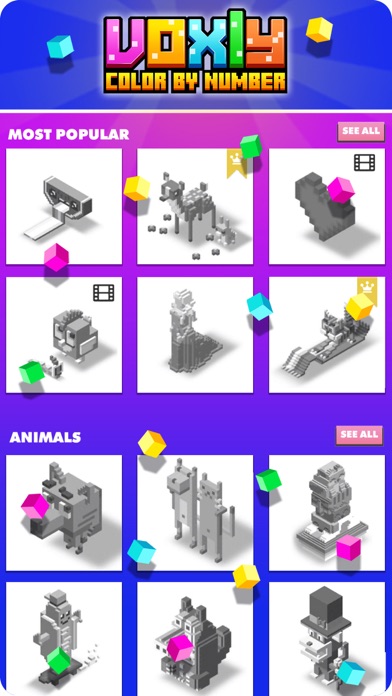 Voxly: Color By Number screenshot 1