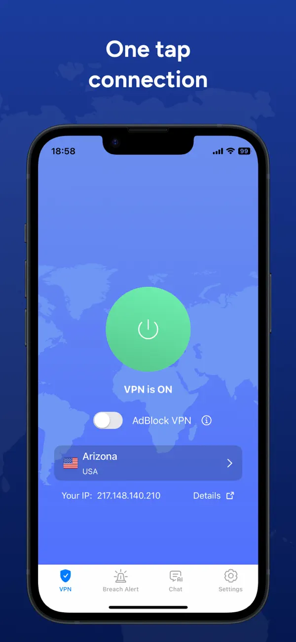 VPN Proxy Master - VeePN screenshot 1