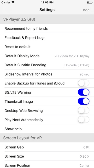 VRPlayer : 2D 3D 360° Video screenshot 1