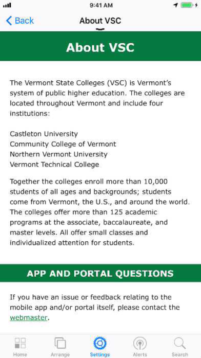 VSC Portal screenshot 3