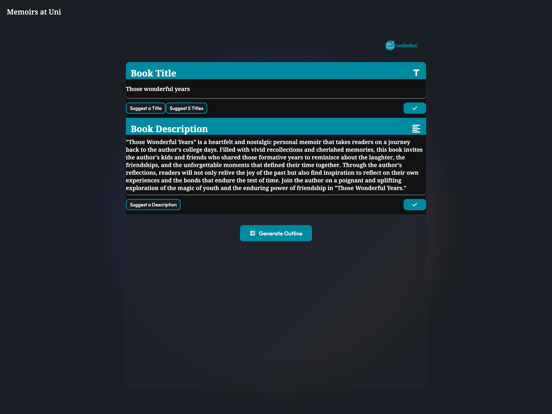 WABABAI Book Writing Studio screenshot 4