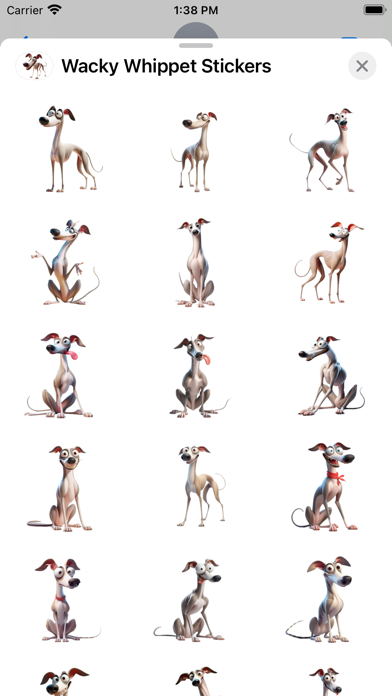 Wacky Whippet Stickers screenshot 6