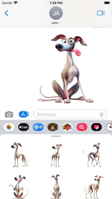 Wacky Whippet Stickers screenshot 1