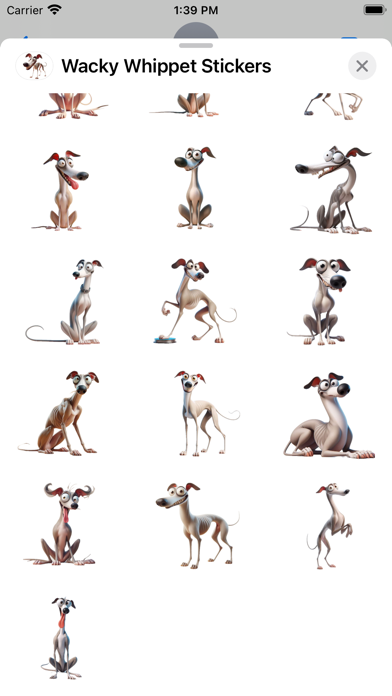 Wacky Whippet Stickers screenshot 4