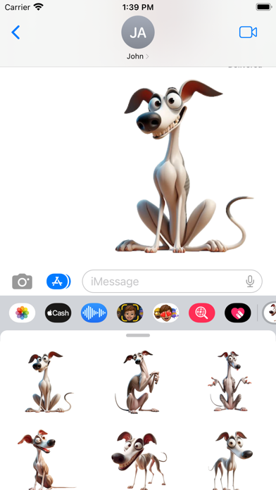 Wacky Whippet Stickers screenshot 2