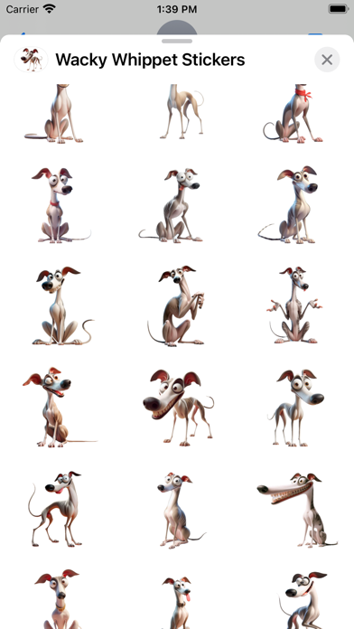 Wacky Whippet Stickers screenshot 5