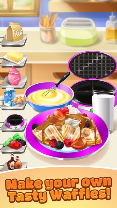 Waffle Food Maker Cooking Game screenshot 4