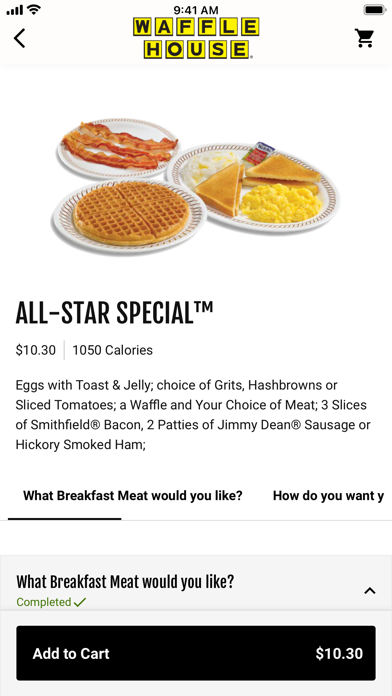 Waffle House Ordering screenshot 1