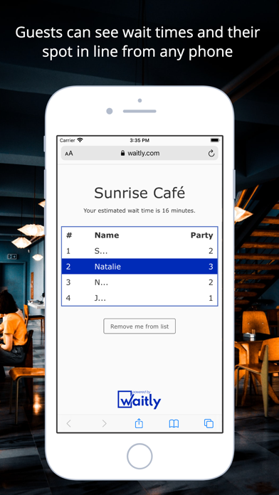 Waitly Waitlist & Reservations screenshot 2
