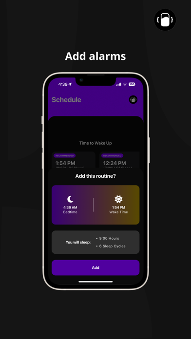 WakeUp, Sleep Cycle Calculator screenshot 1
