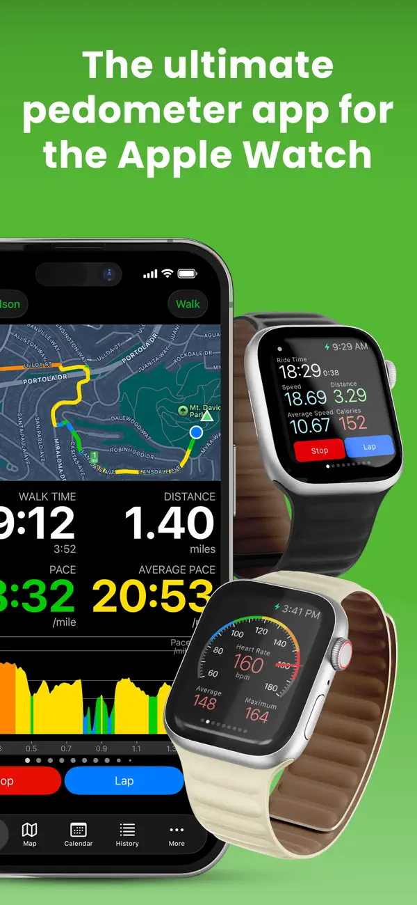 Walkmeter Walking & Hiking GPS screenshot 1