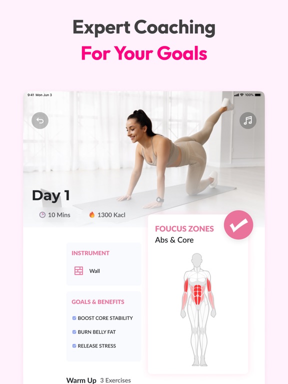 Wall Pilates Challenge:WallFit screenshot 3