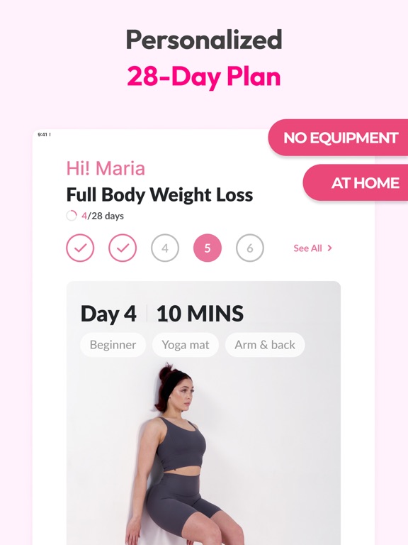 Wall Pilates Challenge:WallFit screenshot 5