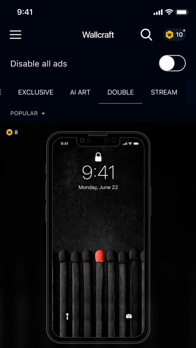 Wallcraft – Wallpapers, live screenshot 1