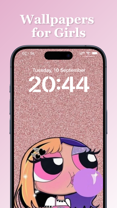 Wallpaper for Girl - Pink Cute screenshot 3