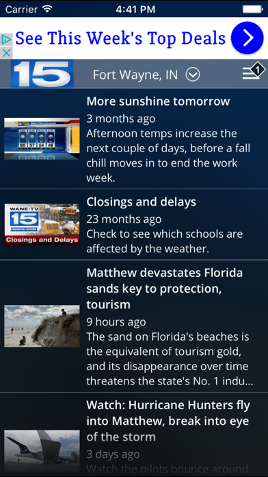 WANE WX screenshot 2