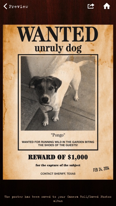 Wanted Poster Pro screenshot 4