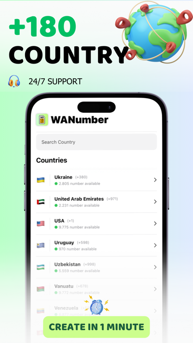 WANumber: Virtual Number Phone screenshot 1