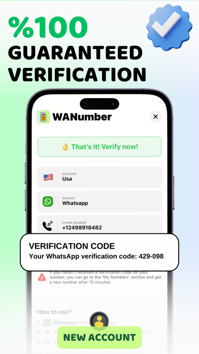 WANumber: Virtual Number Phone screenshot 2