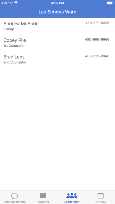 Ward Bulletin screenshot 2