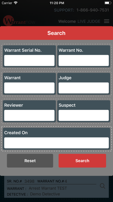 WarrantNow screenshot 2