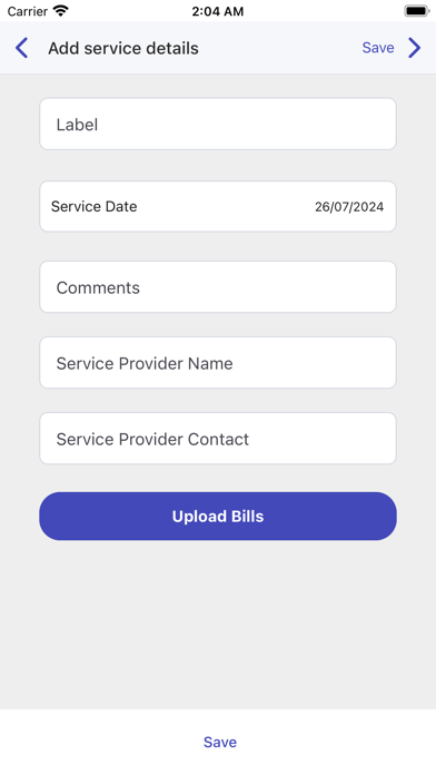 Warranty Book screenshot 1