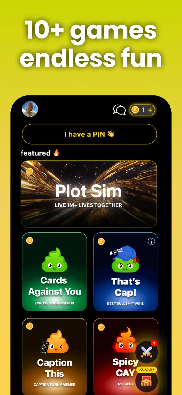 Wasabi - Viral Party Games screenshot 1