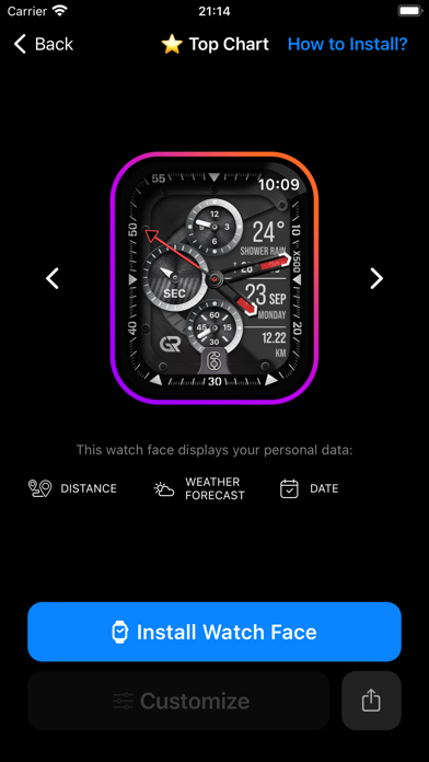 Watch Faces Gallery for iWatch screenshot 3