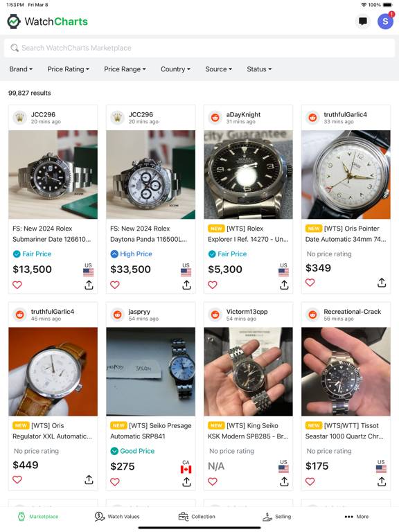 WatchCharts screenshot 10
