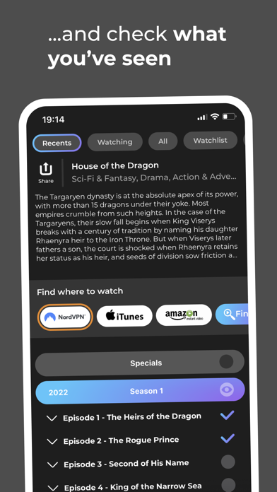 Watched - Track What You Watch screenshot 4