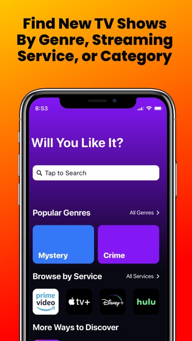 Watchworthy - What To Watch screenshot 1