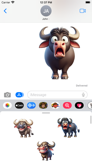 Water Buffalo Stickers screenshot 1