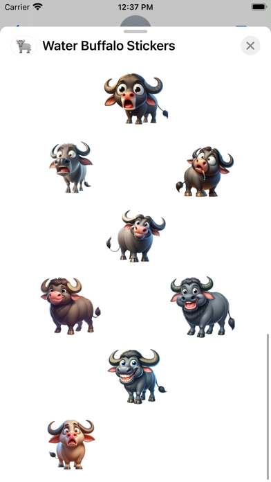 Water Buffalo Stickers screenshot 4