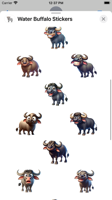 Water Buffalo Stickers screenshot 5