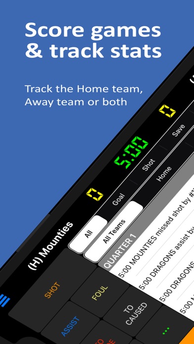 Water Polo Scorebook + Stats screenshot 2