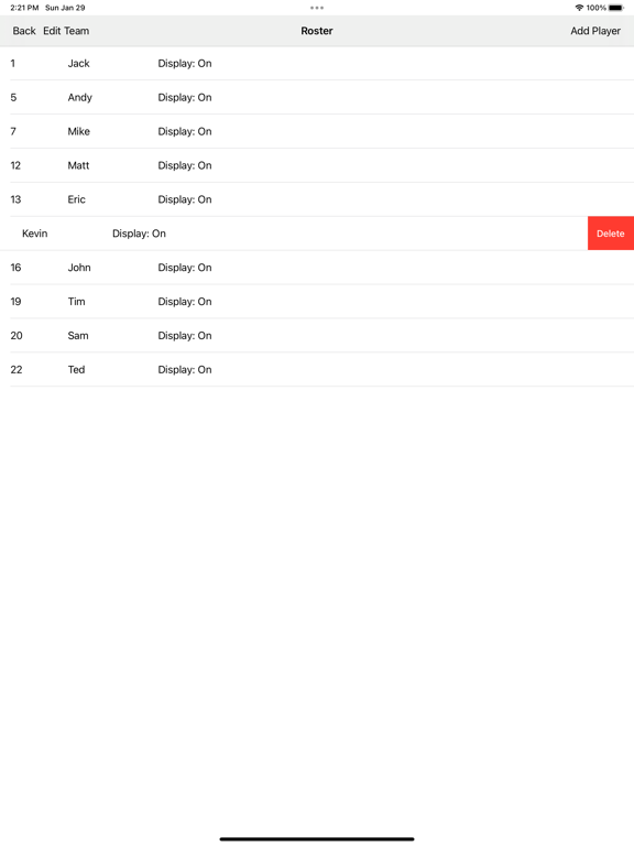 Water Polo Statistics screenshot 2
