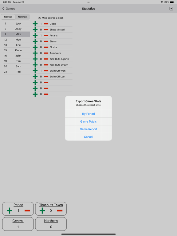 Water Polo Statistics screenshot 9