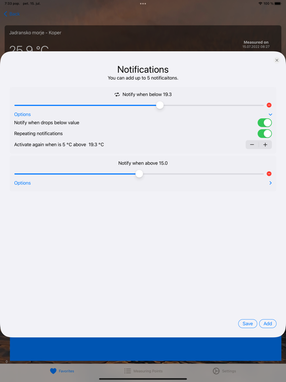Water Temperatures screenshot 4