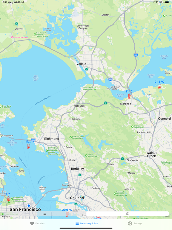 Water Temperatures screenshot 2