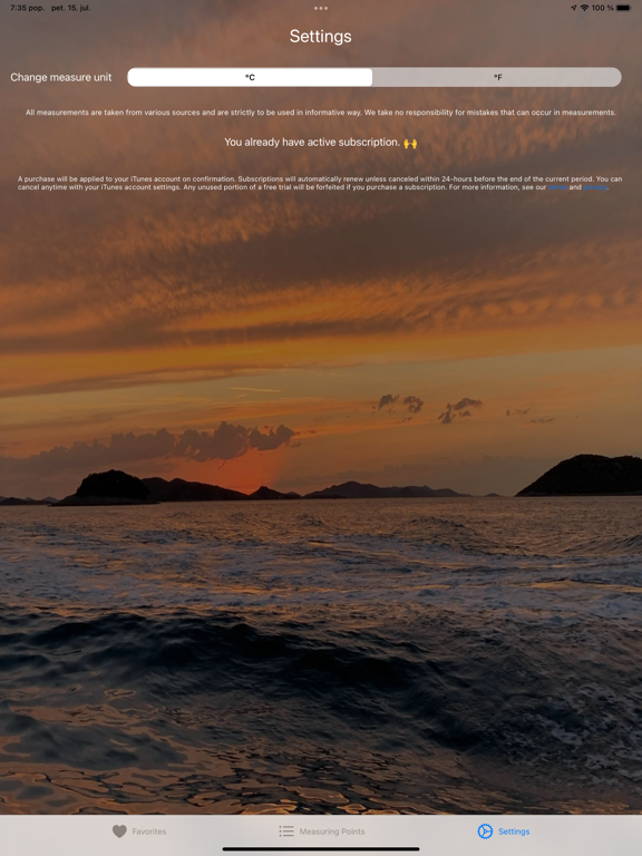 Water Temperatures screenshot 1