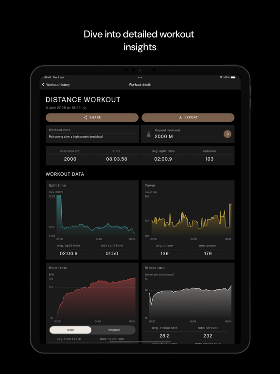 WATERROWER Connect screenshot 1